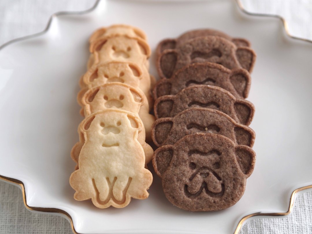 cookie cutter  mini pug set - 厨房用具 - 塑料 