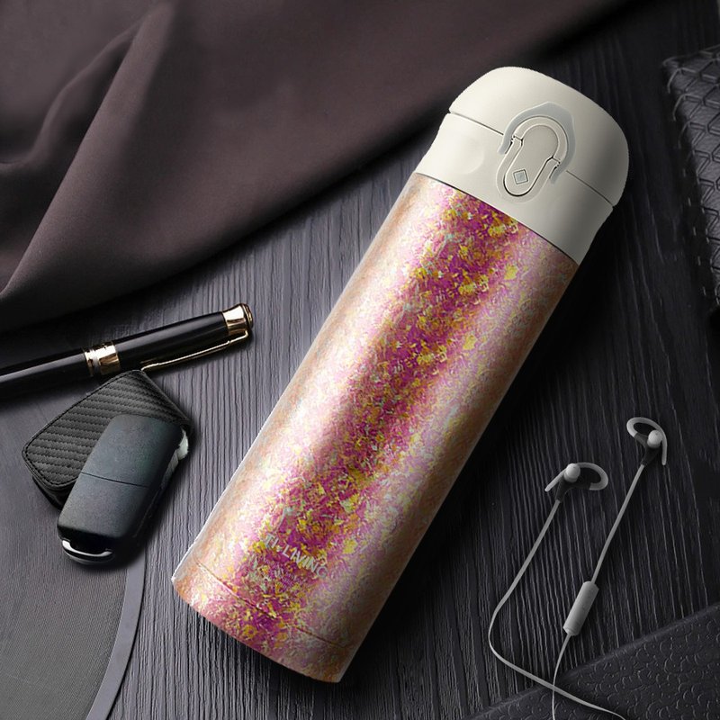 【纯钛微瑕商品】纯钛真空保温杯 380ml-珊瑚粉 - 保温瓶/保温杯 - 其他金属 粉红色