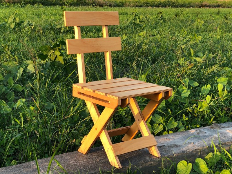 原是竹艺 桦木夹板 折叠靠背椅 - 其他家具 - 木头 卡其色