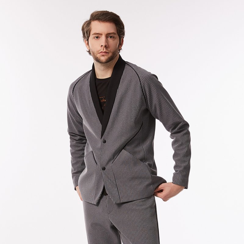 Woolmiracle 羊毛混纺西装外套 - 男装西装外套 - 其他材质 灰色