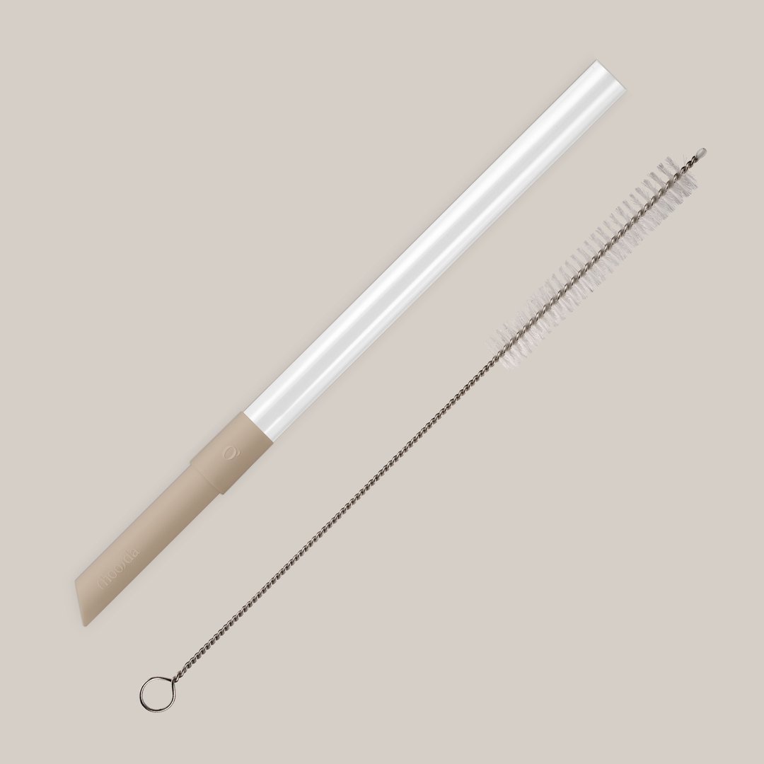 ( 700ml Bold ) Straw + Brush Kit - 保温瓶/保温杯 - 其他金属 卡其色