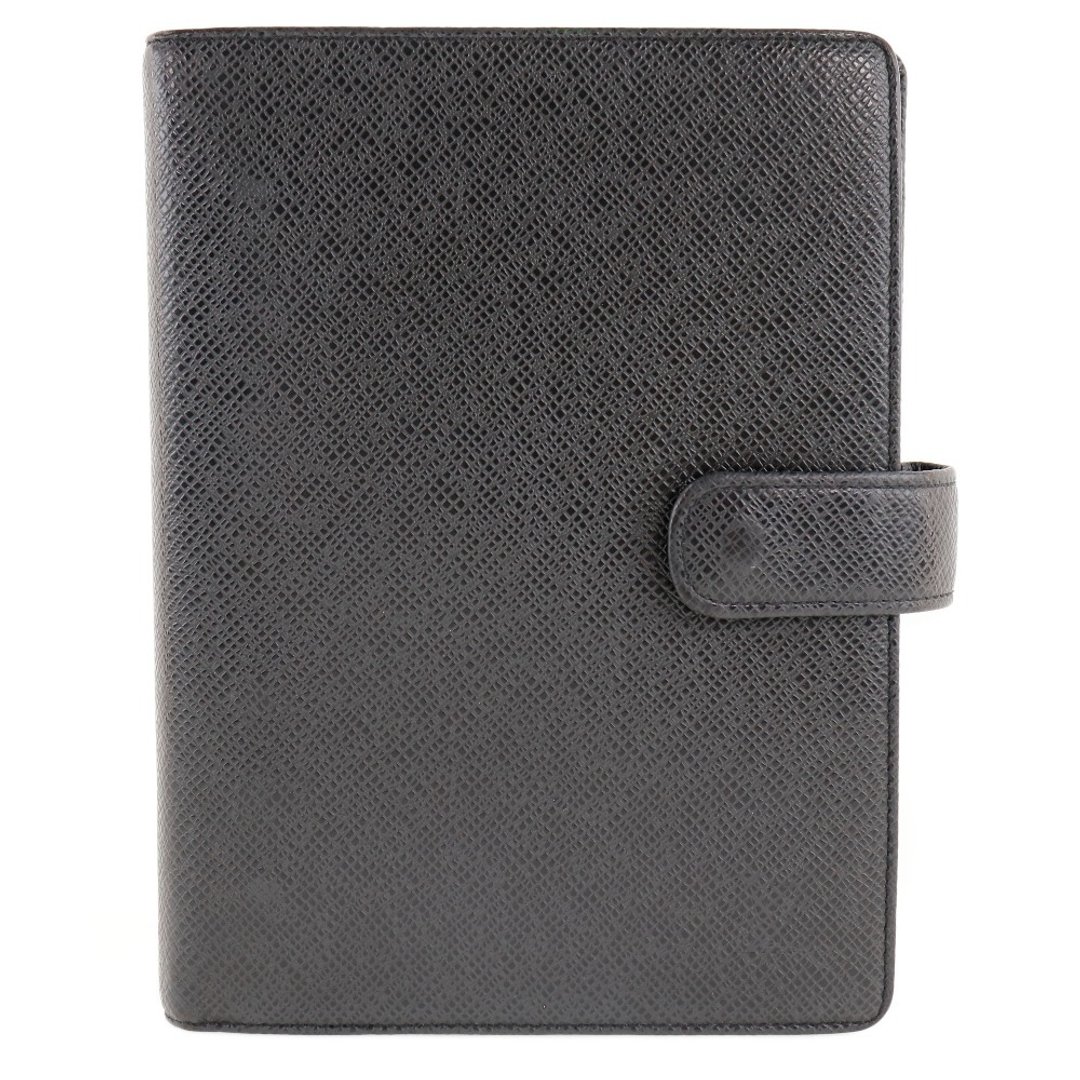 【日本直送】路易威登 LOUIS VUITTON Agenda MM 手帐套 R20222 Taiga 皮革 Ardoise 黑 SP0041 男士【二手】 - 笔记本/手帐 - 真皮 黑色