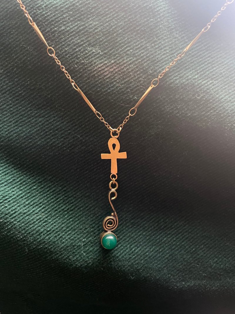 生命之钥 - 项链 - 铜/黄铜 金色