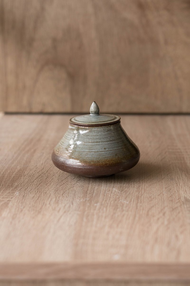 柴烧茶仓 - 茶具/茶杯 - 陶 白色