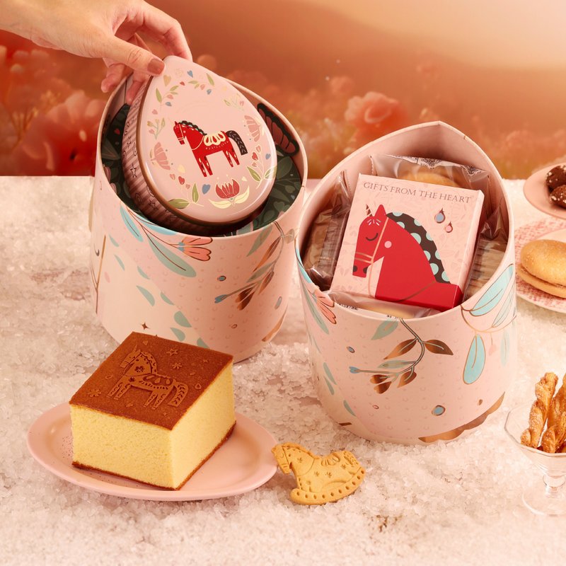 【金格食品】幸福蜜马礼盒 - 厚蜜 - 手工饼干 - 其他材质 多色