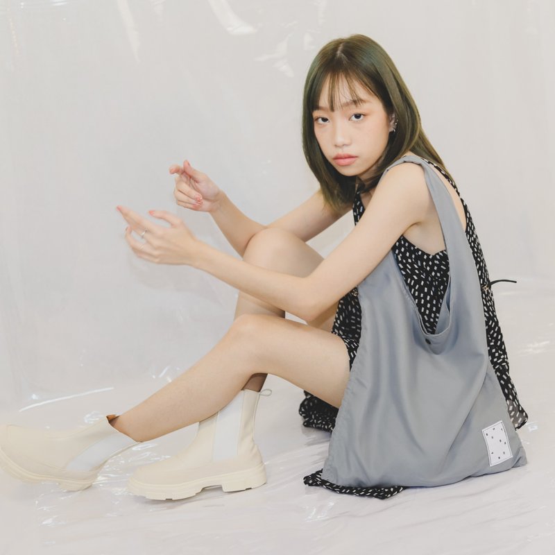 RUST BRAND / 购物袋 - 灰色 - 手提包/手提袋 - 棉．麻 灰色