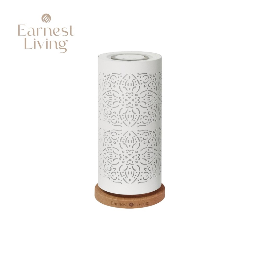 【Earnest Living】五金外罩纯精油香薰机 水氧机 加湿器 扩香仪 - 香薰/精油/线香 - 其他金属 白色