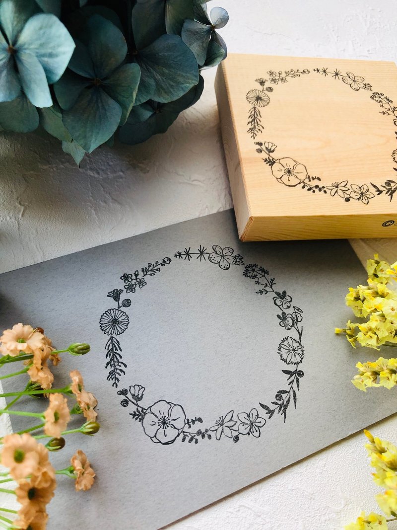 野花花圈 印章 - 印章/印台 - 其他材质 