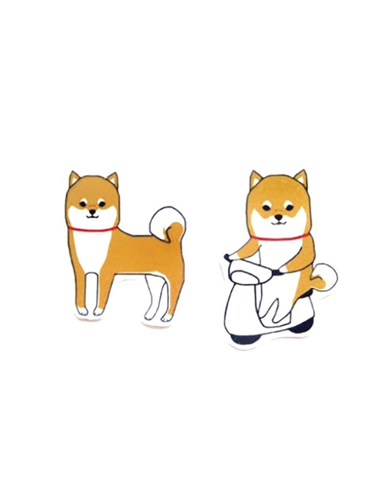 柴犬 防水贴纸 - 贴纸 - 纸 