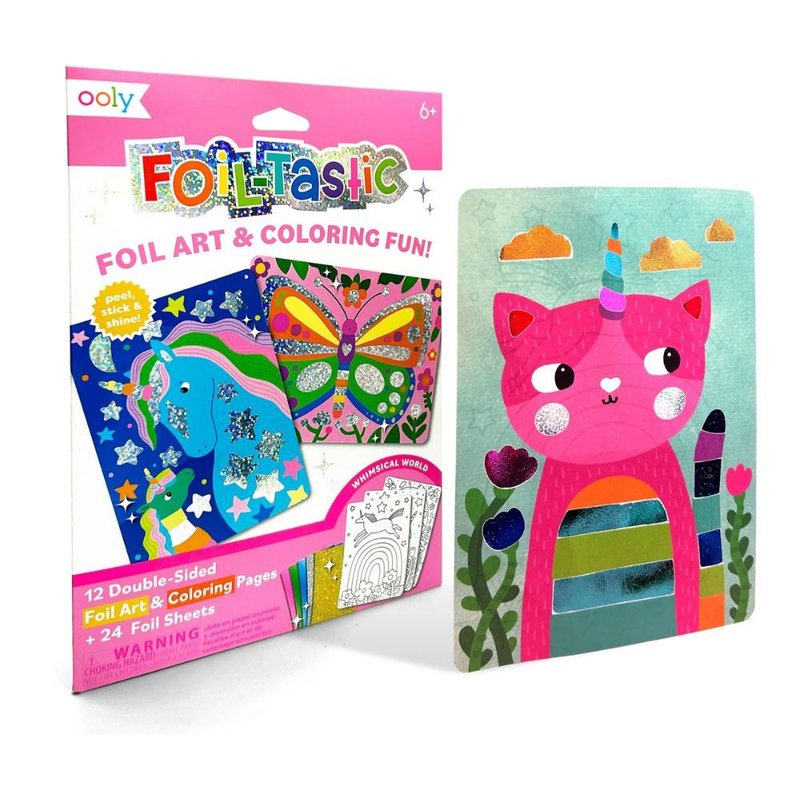 【美国OOLY】锡箔艺术与着色游戏组 - 奇幻生物世界 - 玩具/玩偶 - 纸 多色