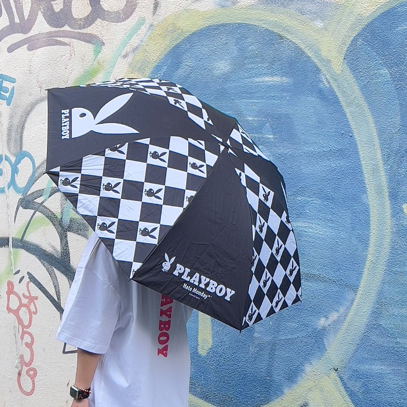 Hate Monday'' X PLAYBOY - UMBRELLA雨伞(PBHM-SS23U26) - 雨伞/雨衣 - 防水材质 银色