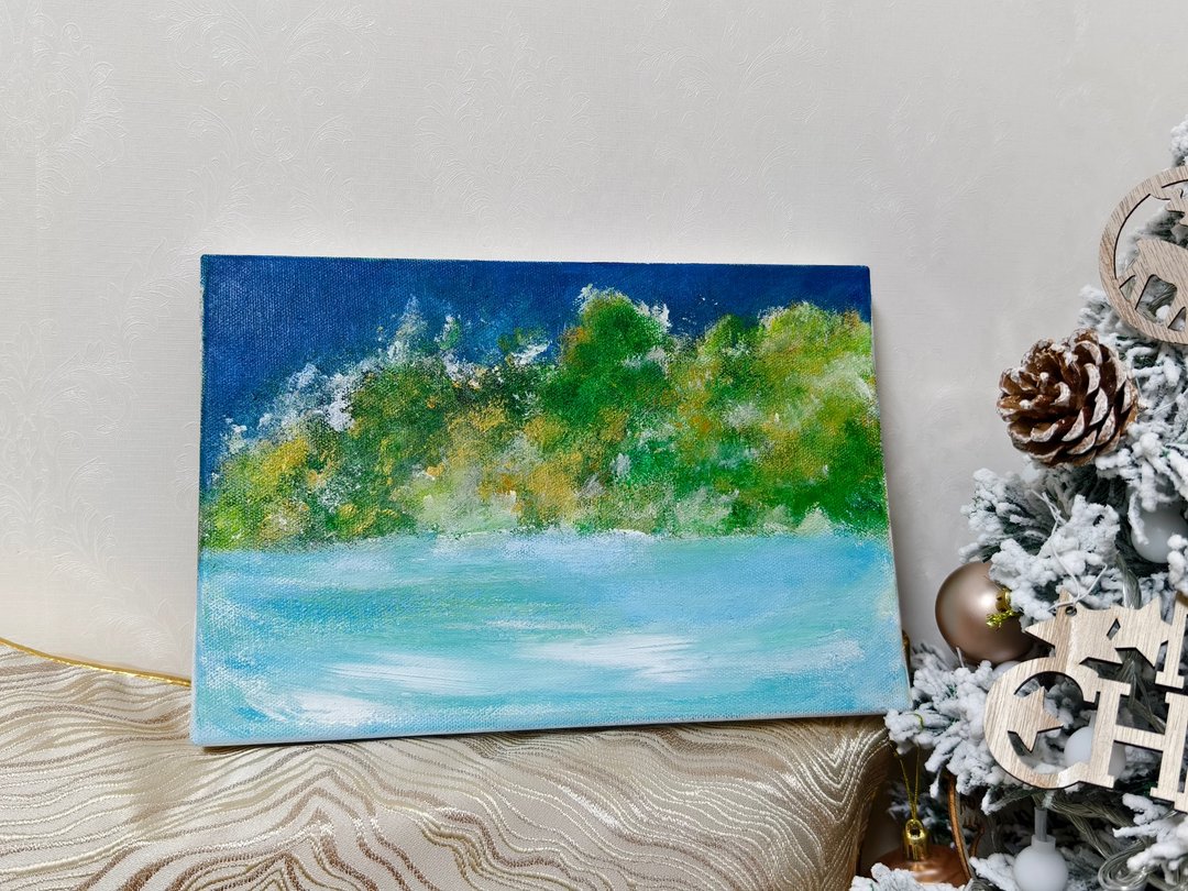 压克力水彩画/无框画/风景画/疗愈画/原创画/装饰画 - 海报/装饰画/版画 - 棉．麻 