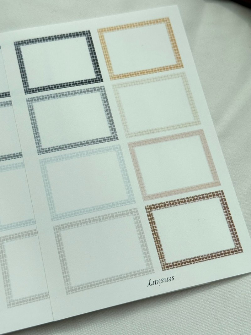 sensiary Tone-down 彩色检查线标签纸 5 张 - 卡片/明信片 - 纸 