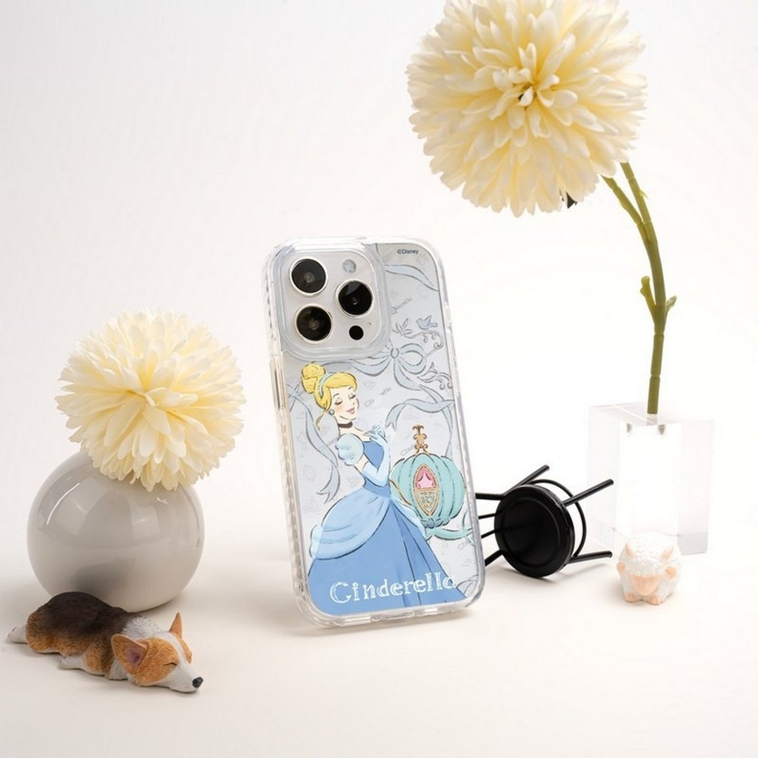 迪士尼公主灰姑娘  iPhone 16 Samsung S25 气垫/标准/镜面手机壳 - 手机壳/手机套 - 塑料 多色