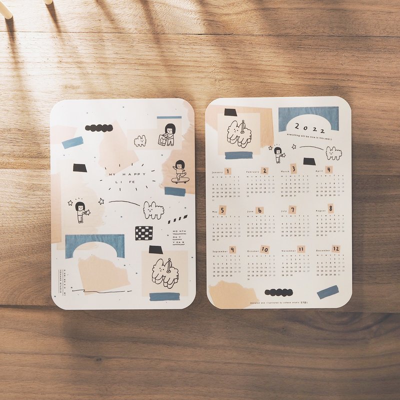 2022年月历垫板 - 年历/台历 - 塑料 多色
