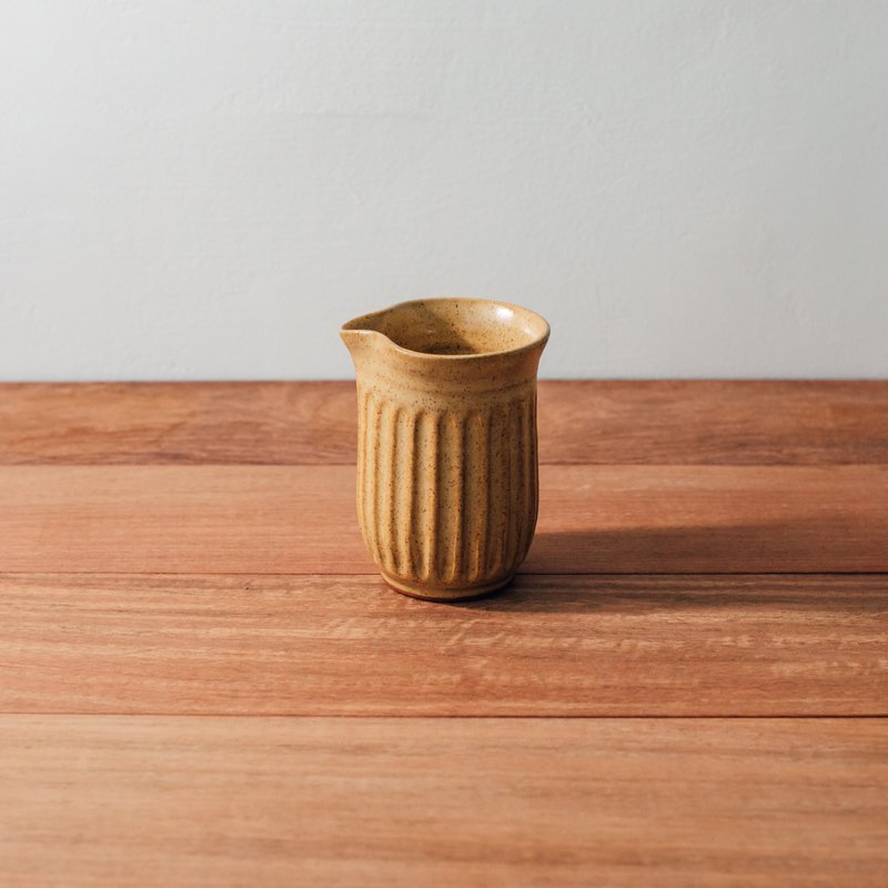 黄底红斑铁釉茶海 - 茶具/茶杯 - 陶 