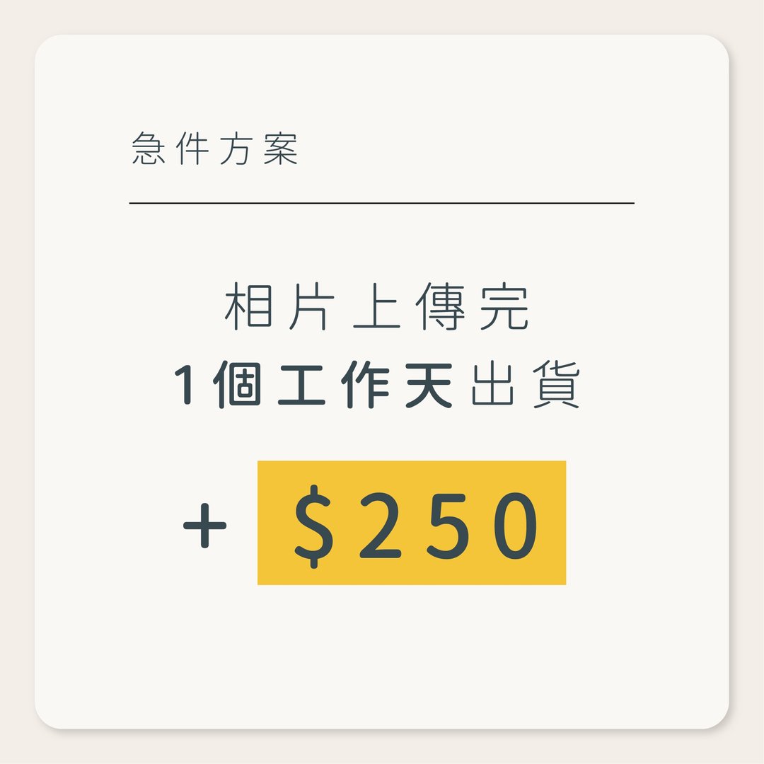 非公开商品 - 急件费用(1个工作天) *请先与hibi客服联系后再下单* - 非公开商品 - 其他材质 