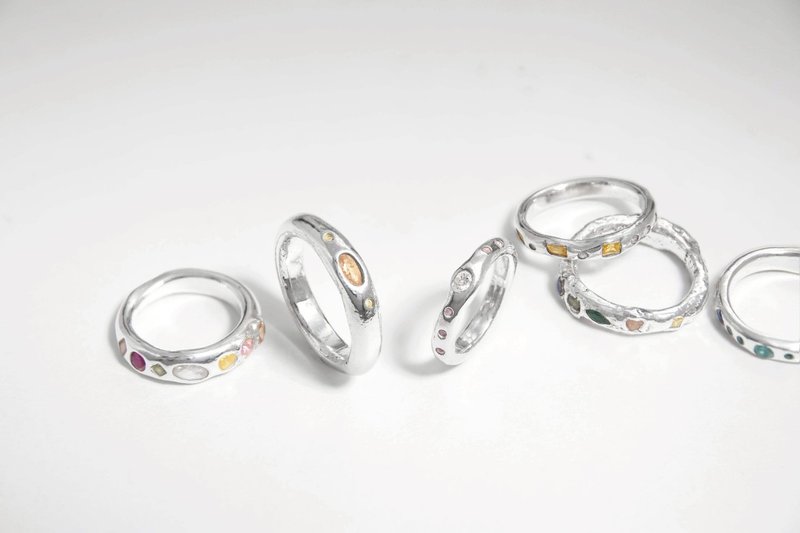 【严选金工】银黏土戒指 无隐藏收费 宝石无限量供应 文化币 中山 - 金工/饰品 - 纯银 