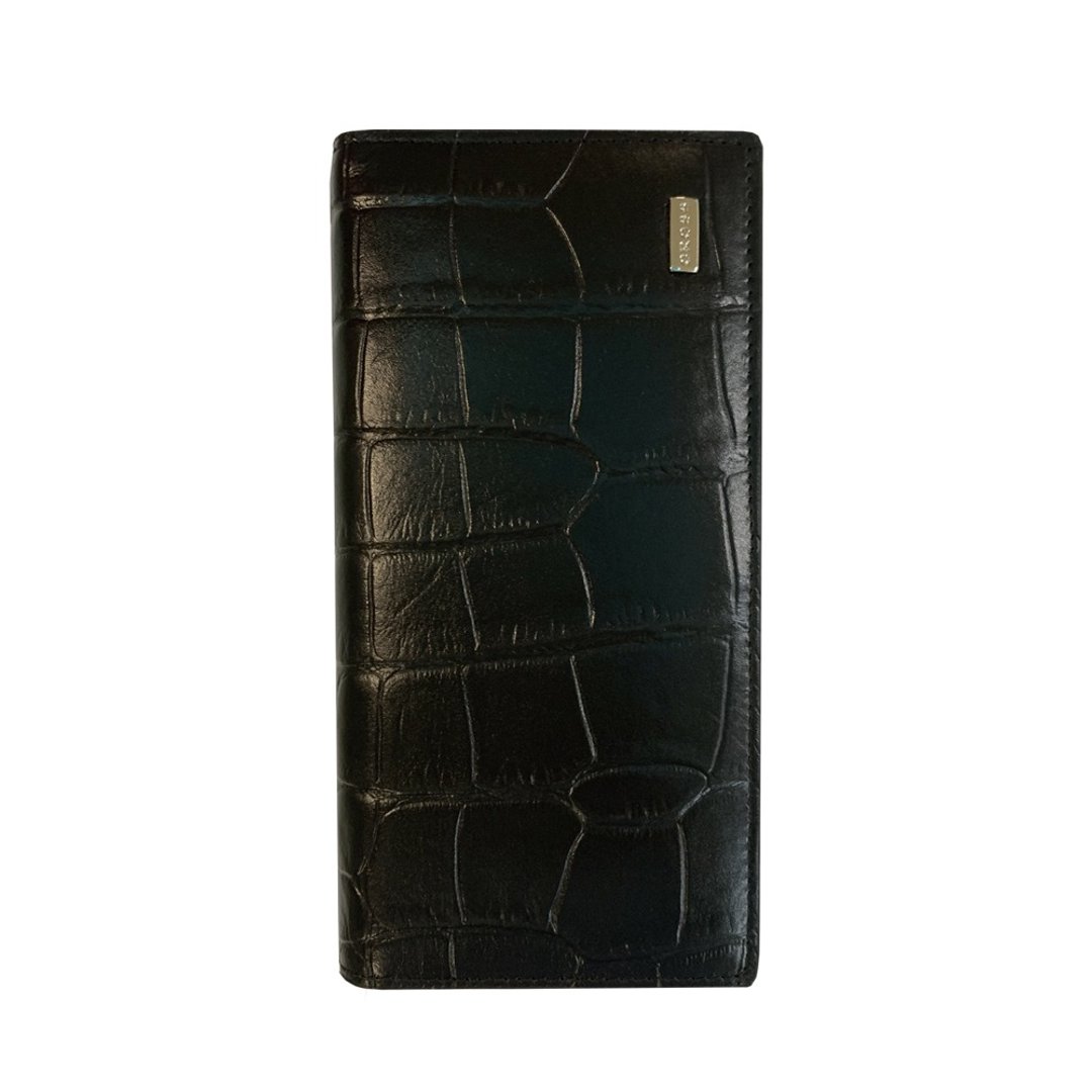 CROSS 限量 1 折 顶级小牛皮鳄鱼纹 22 卡长夹全新专柜展示品 - 皮夹/钱包 - 真皮 黑色