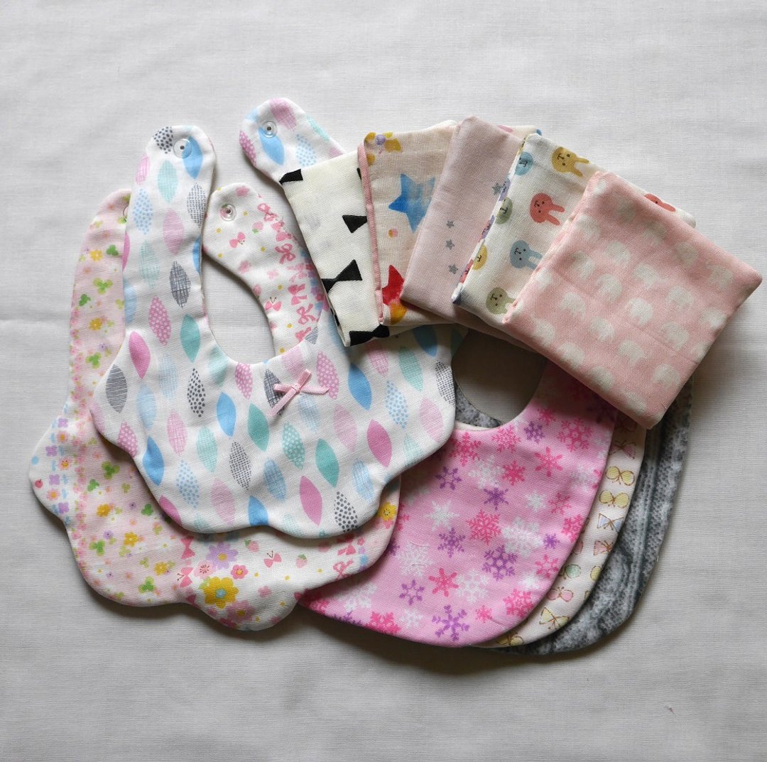 Limited Offer! 福袋 Goody Bag -10items - 围嘴/口水巾 - 棉 多色