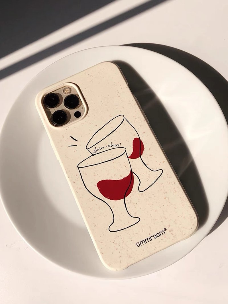 Chin Chin! 好酒碰杯! iPhone 手机壳 全降解环保材质 霧面軟殼 - 手机壳/手机套 - 环保材料 