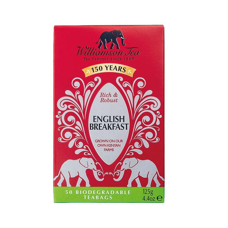 英国【茶包系列】英式早餐茶125g_2.5g/包 - 茶 - 浓缩/萃取物 红色