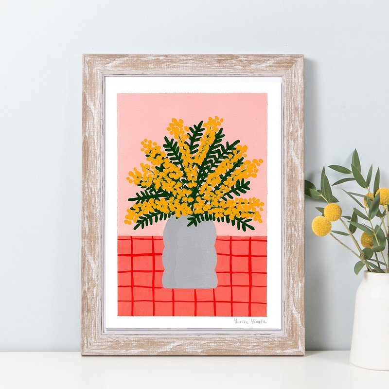 原画-含羞草花痴- - 海报/装饰画/版画 - 纸 黄色