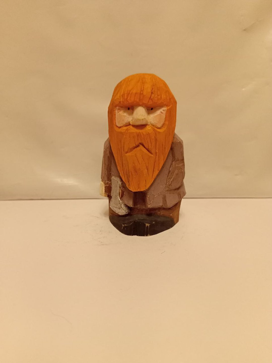 Wooden toy Gnome lumberjack - 玩偶/公仔 - 木头 多色