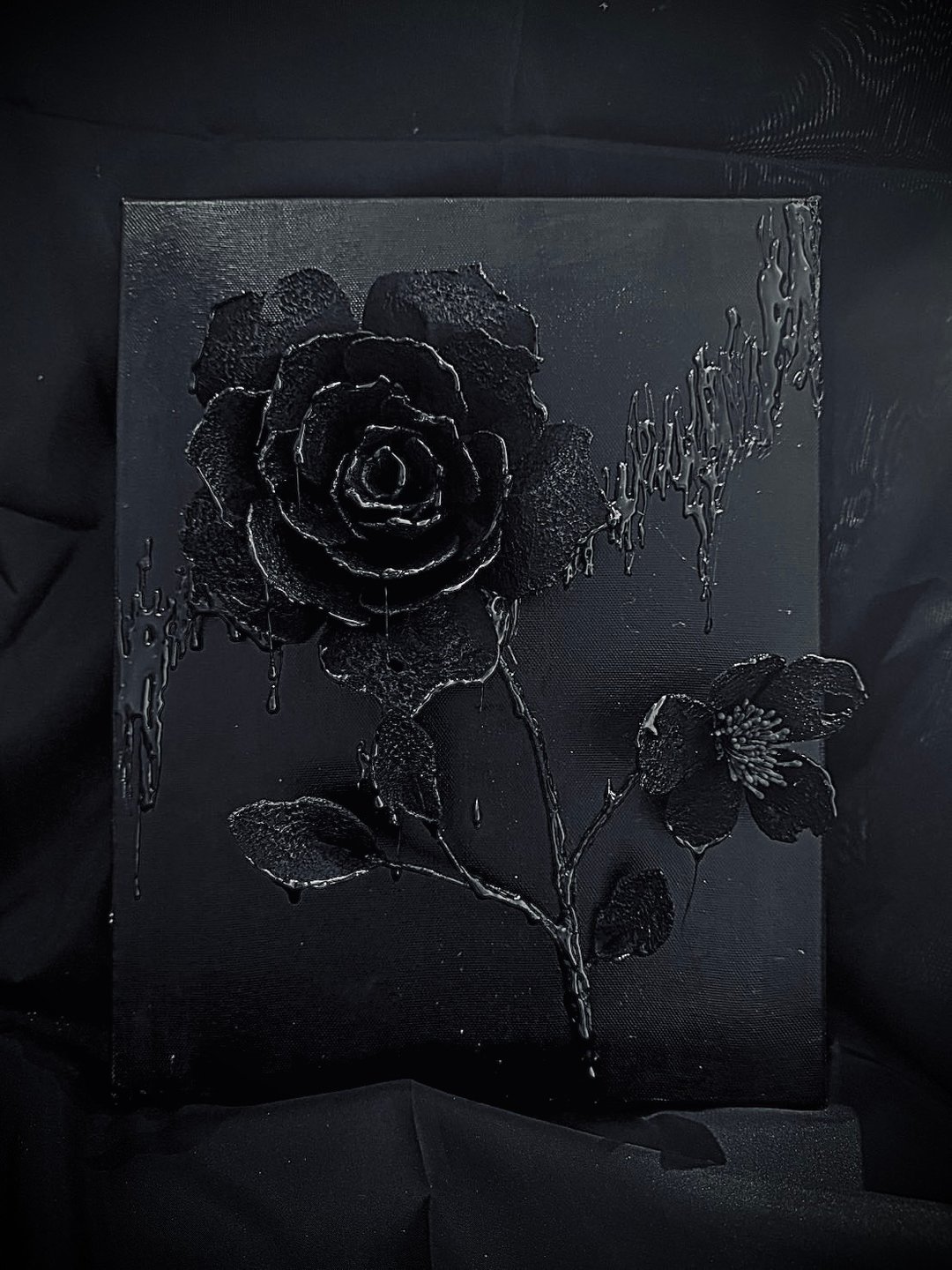 熔烛之花立体挂画 - 墙贴/壁贴 - 其他材质 黑色