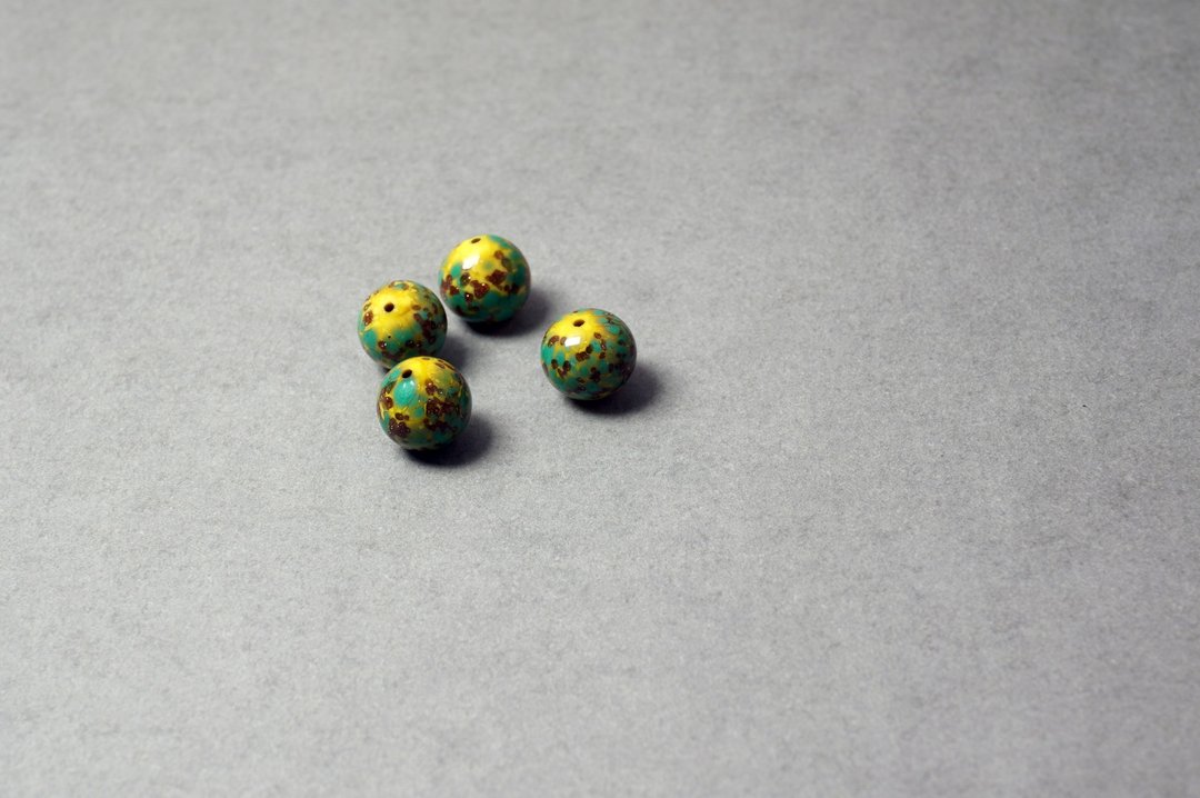 老意大利 Murano 琉璃散珠– LB-12 - 其他 - 玻璃 绿色