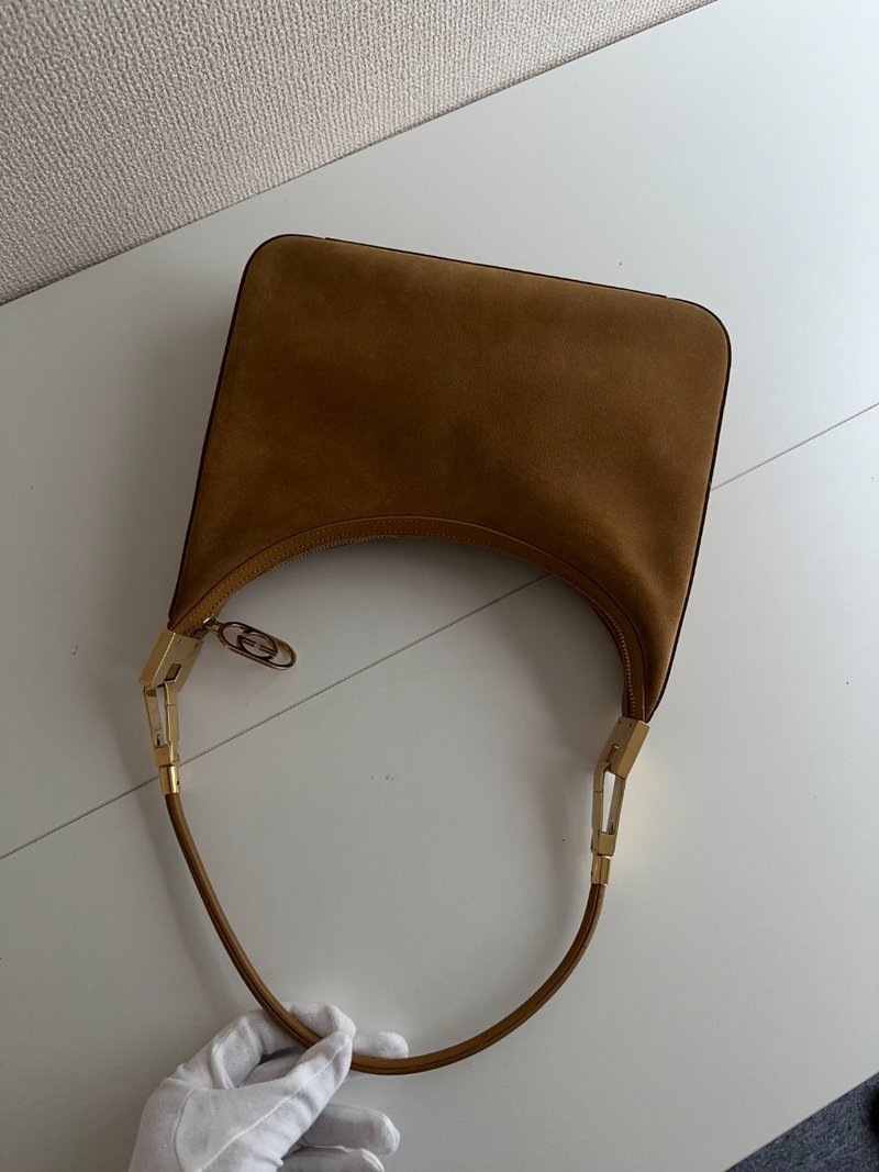 中古包 Gucci古驰 焦糖式麂皮单肩包 - 手提包/手提袋 - 真皮 咖啡色
