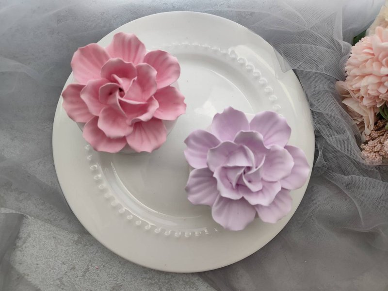 永恒绽放扩香花座 / 单朵扩香花 - 香薰/精油/线香 - 其他材质 绿色