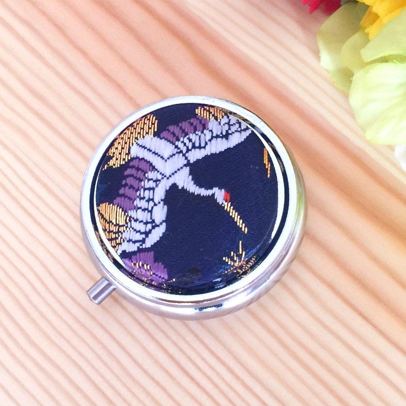 Pillbox with Japanese Traditional pattern, Kimono "Brocade" - 其他 - 其他金属 蓝色