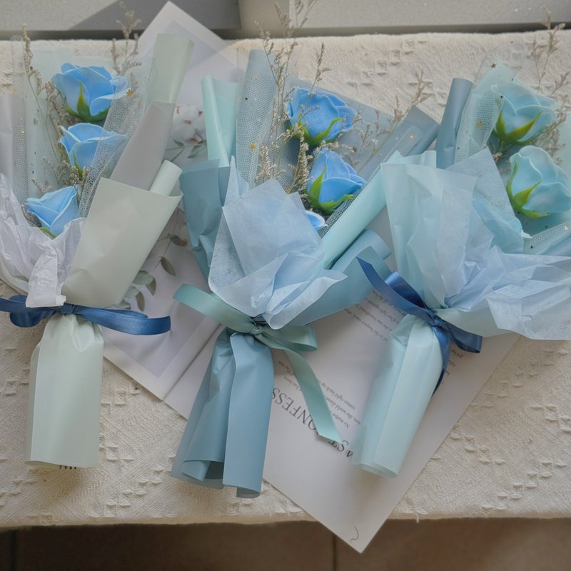 香皂玫瑰花束 .香皂花束 - 干燥花/捧花 - 植物．花 多色