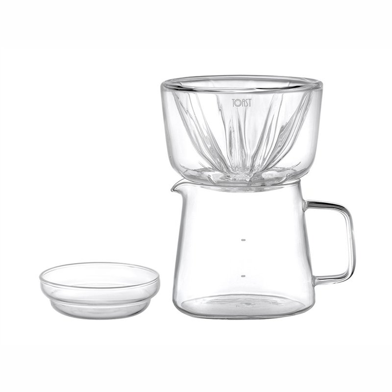 DRIPDROP / 玻璃冲泡壶组 300ml - 水瓶/水壶 - 玻璃 透明