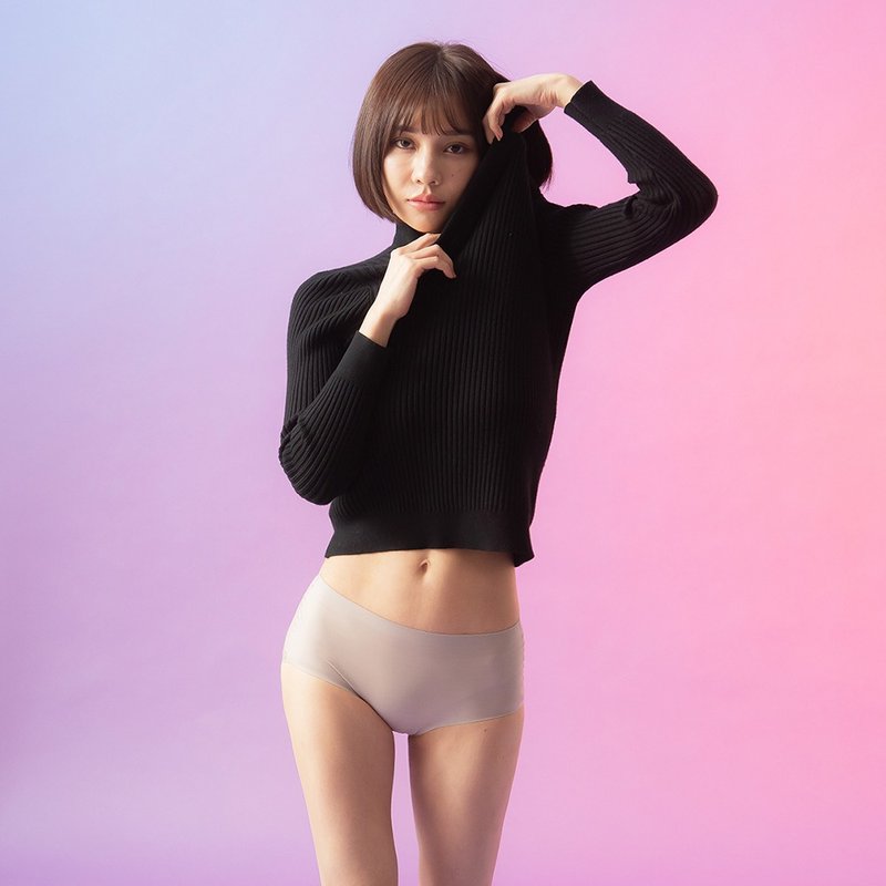 【FOOTER】极裸感无痕内裤-奶茶(女内/M-XL) - 女士内衣裤 - 其他人造纤维 卡其色