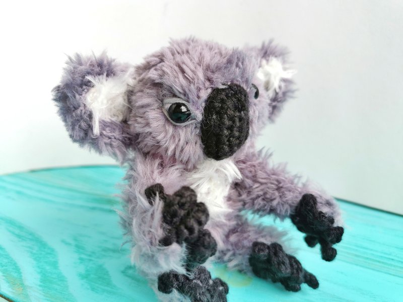 Baby Coala car charm - 钥匙链/钥匙包 - 其他材质 灰色