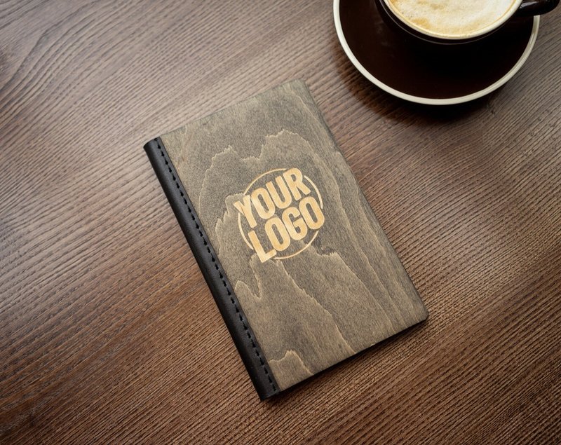 支票夹，木制支票展示器免费雕刻 - 其他 - 木头 多色