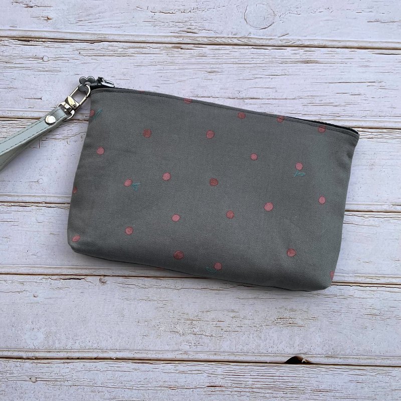 【纯手作】拉链包 收纳包 手机套 长夹 手拿包 护照包 日本布 - 皮夹/钱包 - 棉．麻 