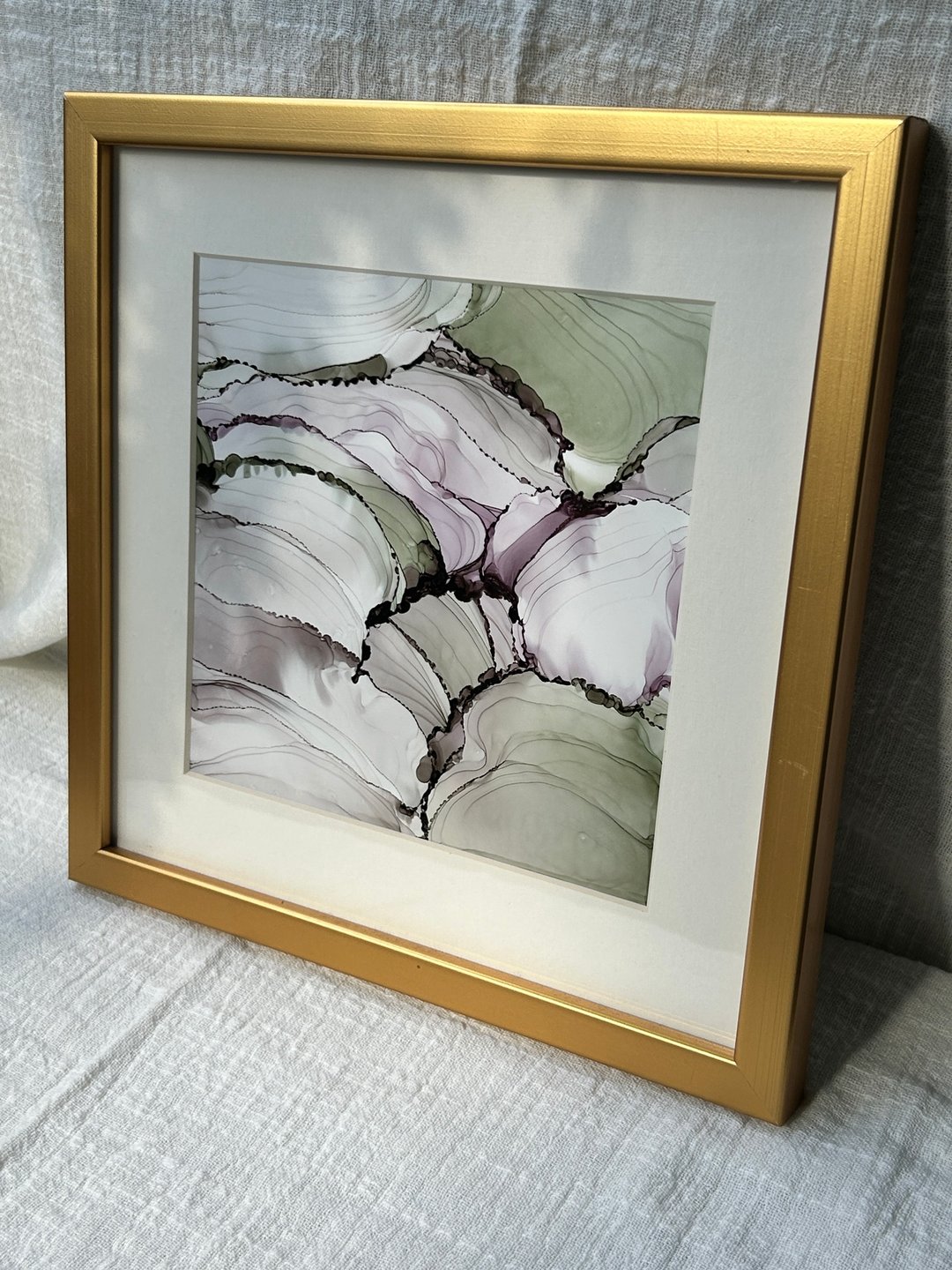 疗愈系挂画 墨绿与紫 抽象画 居家布置 - 海报/装饰画/版画 - 其他材质 多色