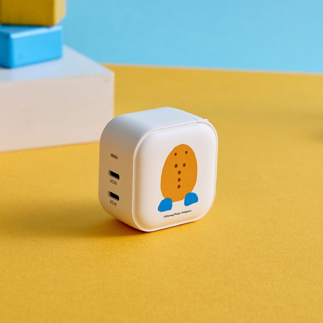 Pixar 玩具总动员 - 蛋头先生款 GaN 45W Type-C 双孔充电头 - 数码小物 - 塑料 多色