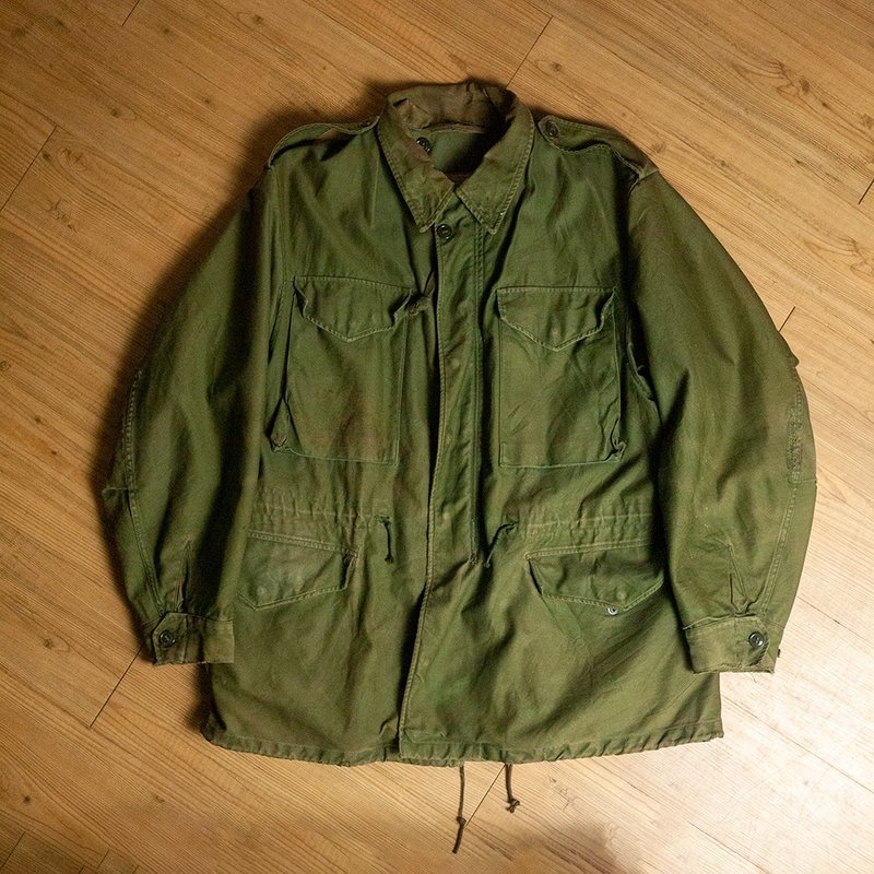 美军公发 M51 绿迷彩 古着 二手 野战外套 M/R - 男装外套 - 棉．麻 绿色