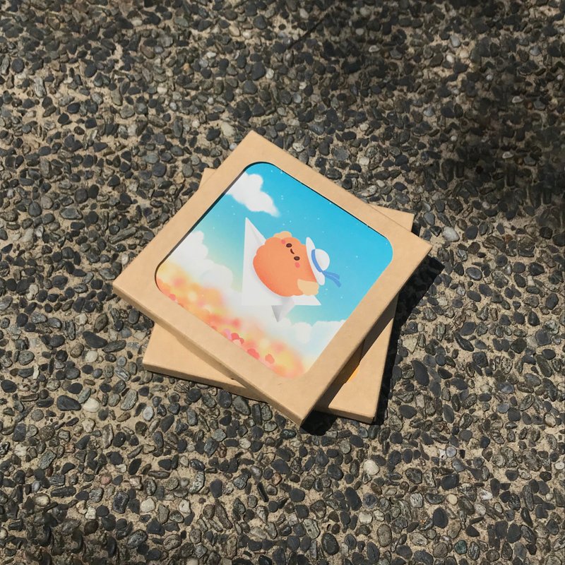 泡芙酱陶瓷吸水杯垫-多款可选 - 摆饰 - 陶 蓝色