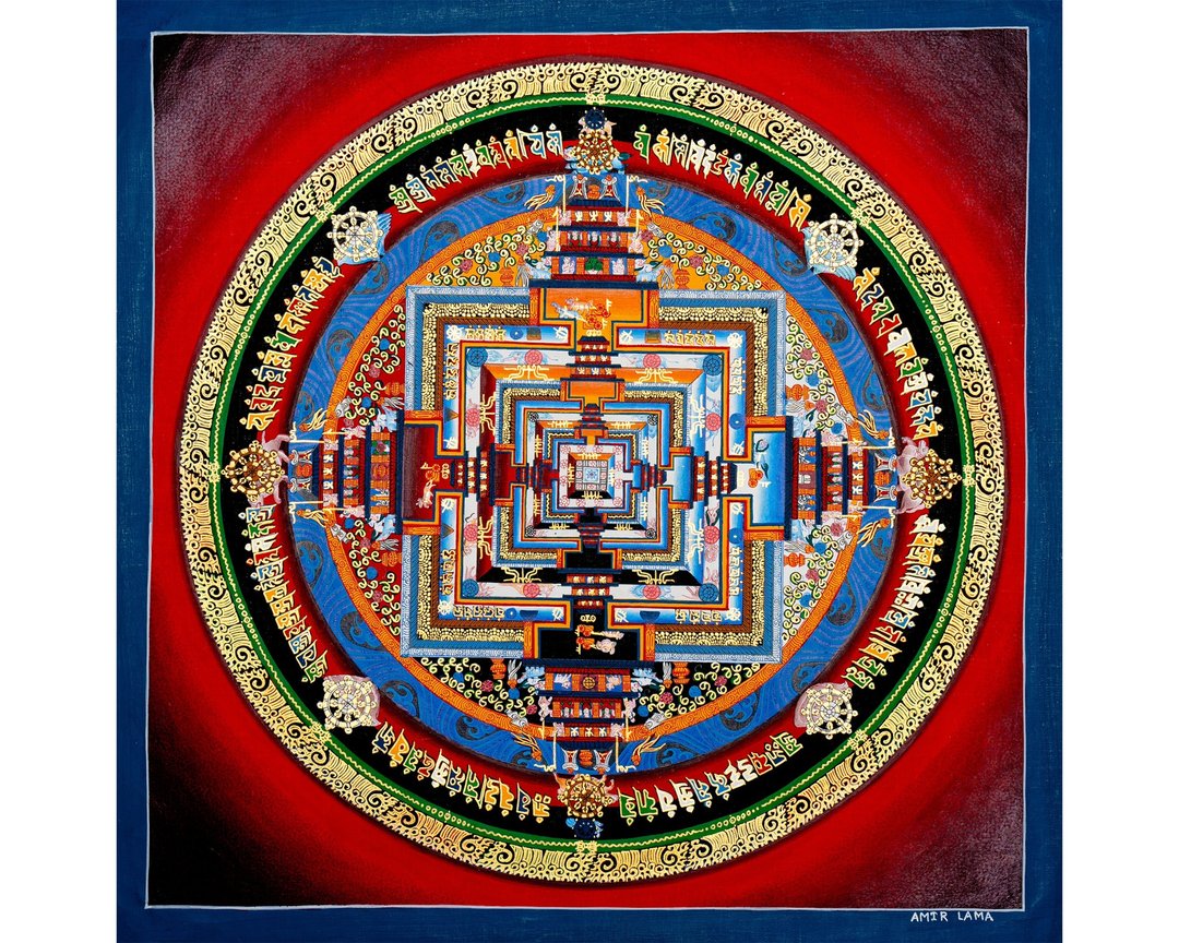 时轮曼荼罗唐卡画作 沉浸于神圣艺术之中 - 墙贴/壁贴 - 其他金属 多色