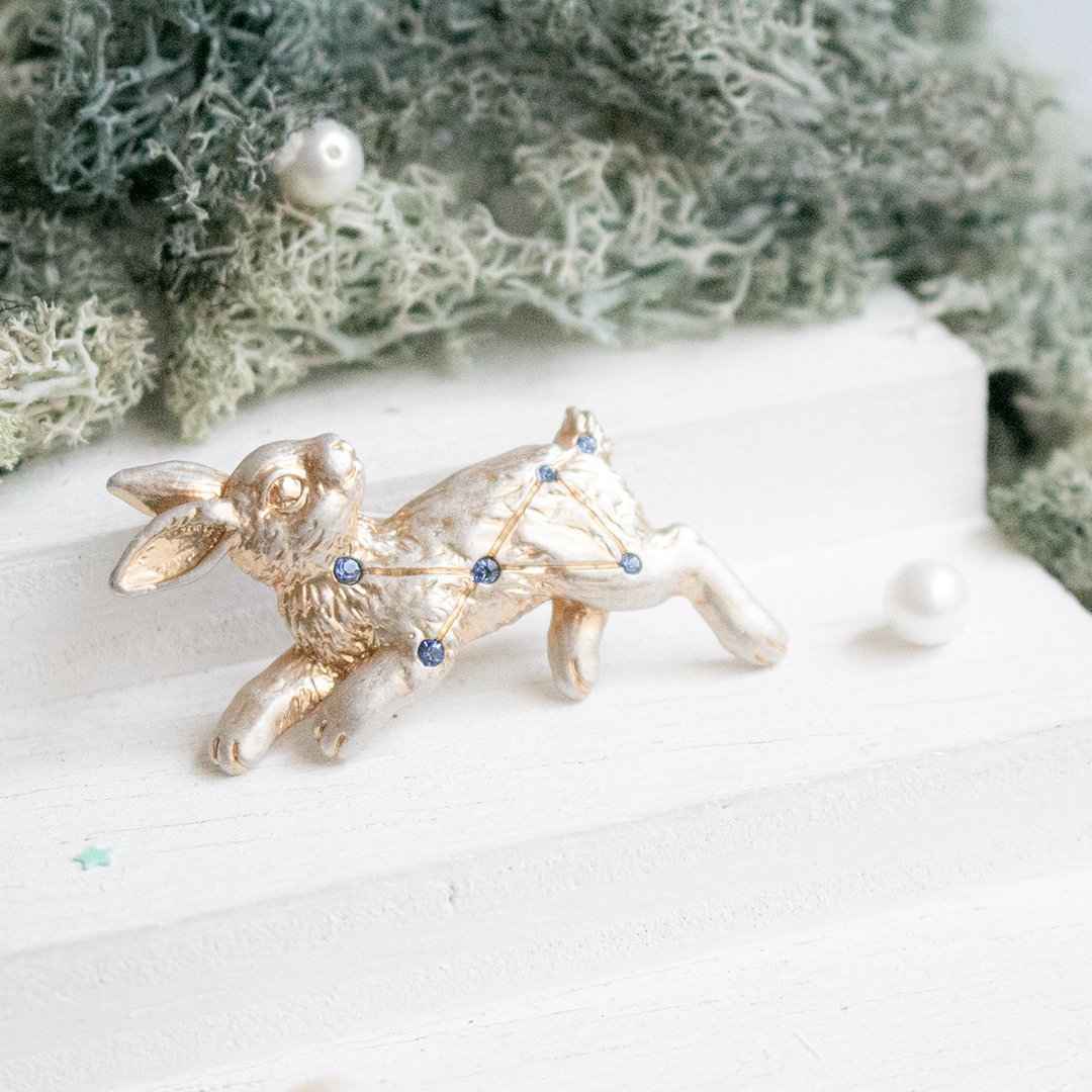 Lepus Brooch Lepus PB136 - 胸针 - 其他金属 银色