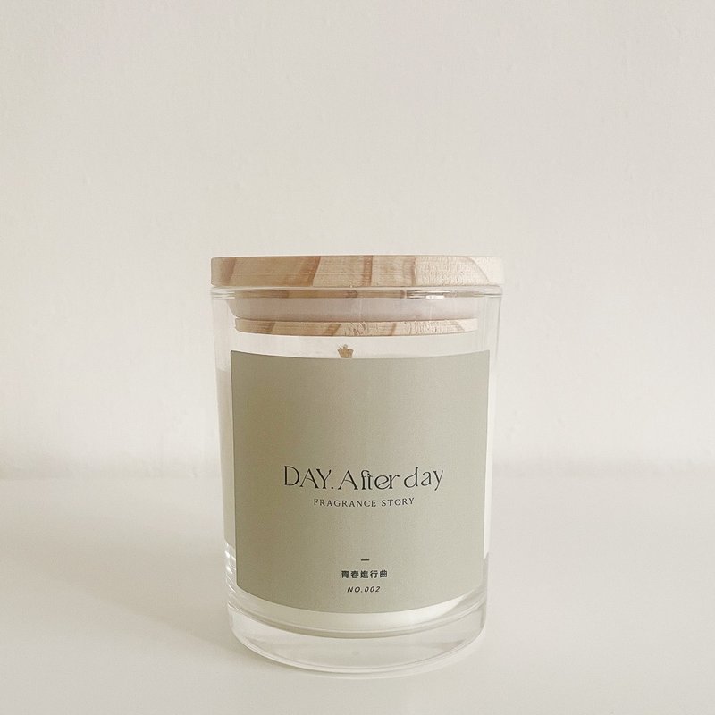 DAY.After.day - No.002 青春进行曲 天然大豆蜡容器香氛蜡烛 - 蜡烛/烛台 - 蜡 绿色
