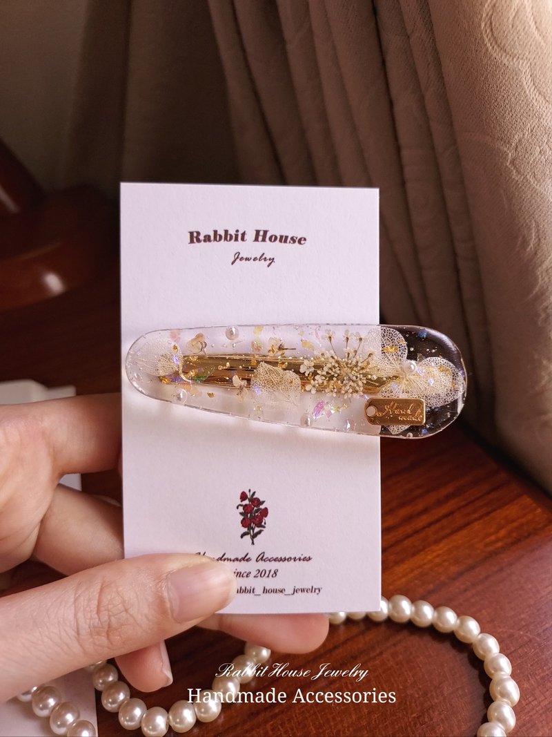 圣诞白雪发夹 - 发饰 - 树脂 透明