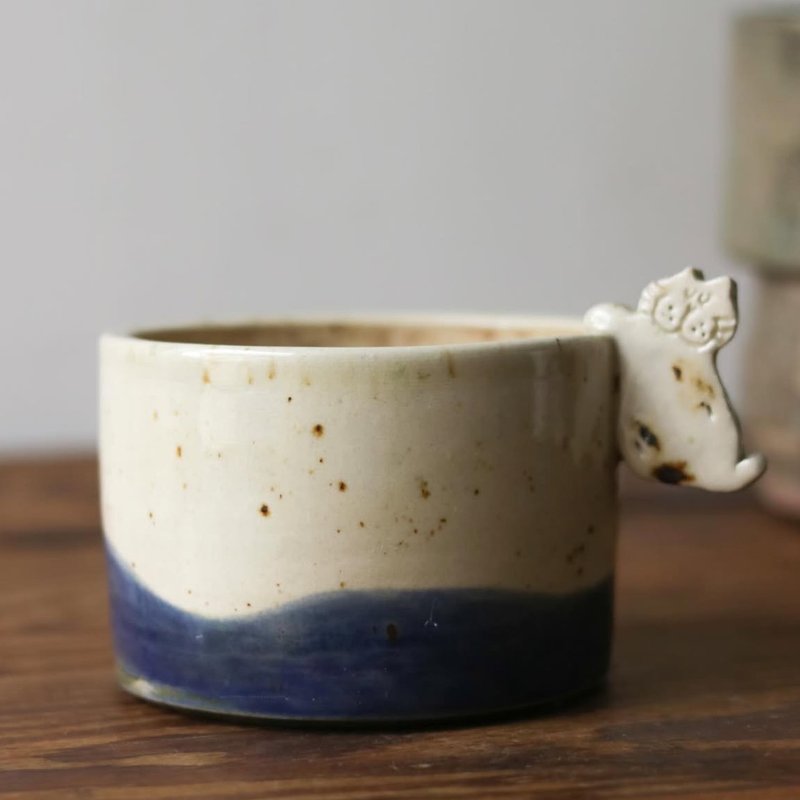 浪花  陶杯 - 咖啡杯/马克杯 - 陶 