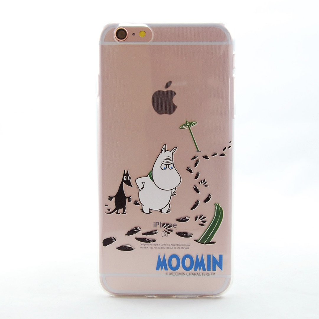 Moomin噜噜米授权-TPU手机保护壳：【讨厌的脚印】《iPhone/Samsung/HTC/ASUS/Sony/LG/小米/OPPO 》 - 手机壳/手机套 - 硅胶 黑色