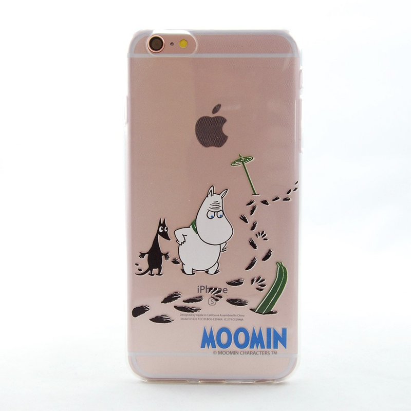 Moomin噜噜米授权-TPU手机保护壳：【讨厌的脚印】《iPhone/Samsung/HTC/ASUS/Sony/LG/小米/OPPO 》 - 手机壳/手机套 - 硅胶 黑色